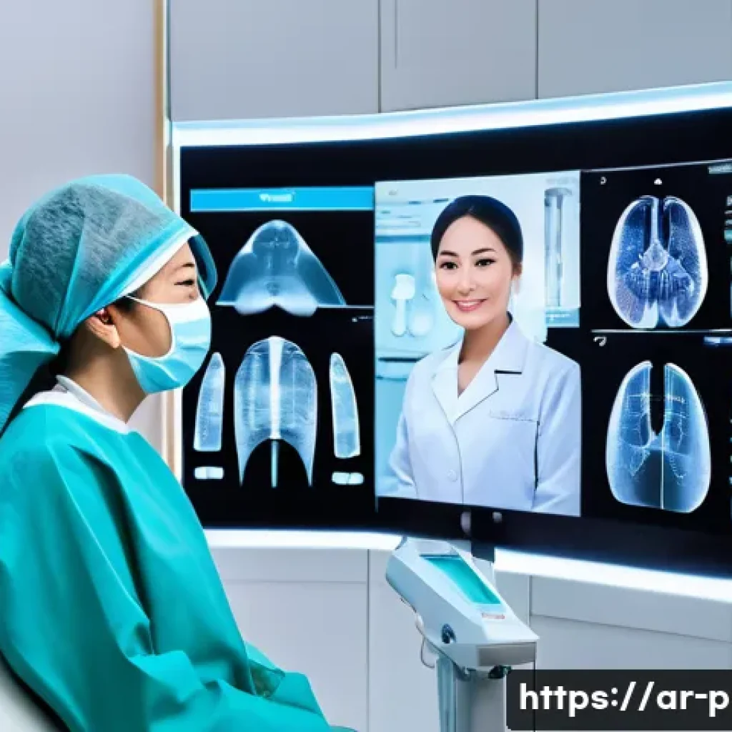 한국 성형외과 리뷰 - A modern Korean cosmetic surgery clinic interior designed for Arabic patients, featuring advanced la...