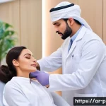 Home 20 레이저 리프팅 장단점 - A serene and modern dermatology clinic setting in Riyadh, Saudi Arabia, showcasing a professional fe...
